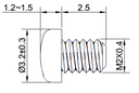 Fastner screws for WA-MPCIE-HH