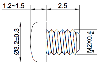 [WA-WAMPM2X25PH] Fastner screws for WA-MPCIE-HH